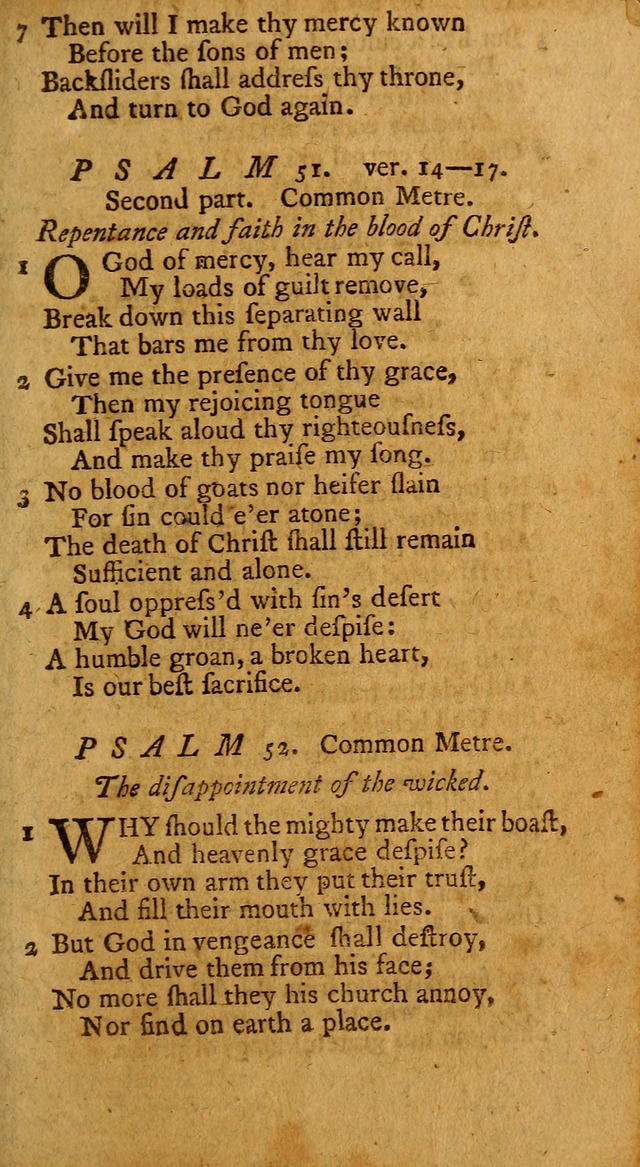 Psalms, carefully suited to the Christian worship in the United States of America: being an improvement of the old version of the Psalms of David ; allowed by the reverend Synod of New York and Philad page 111