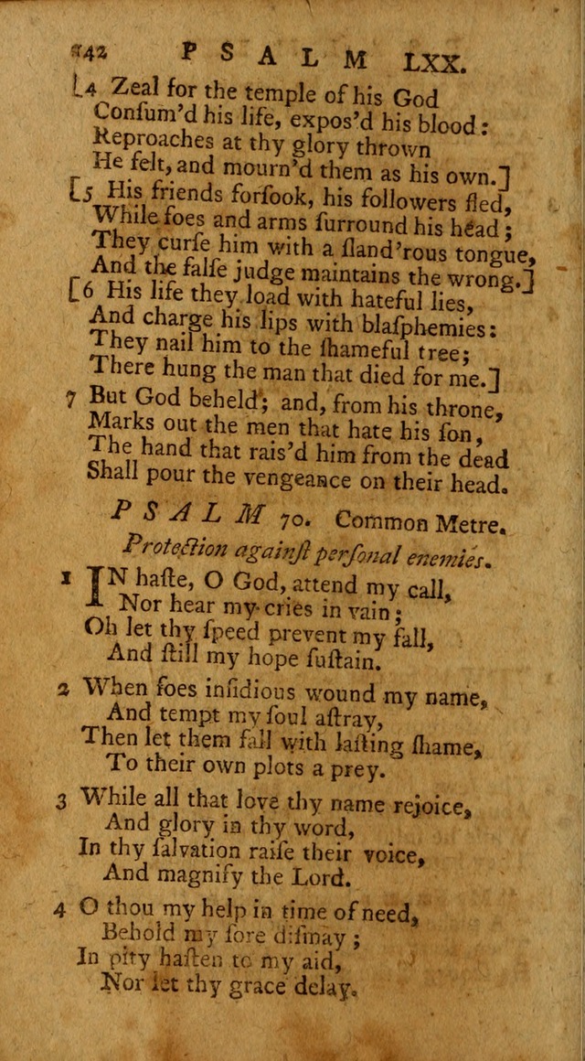 Psalms, carefully suited to the Christian worship in the United States of America: being an improvement of the old version of the Psalms of David ; allowed by the reverend Synod of New York and Philad page 142