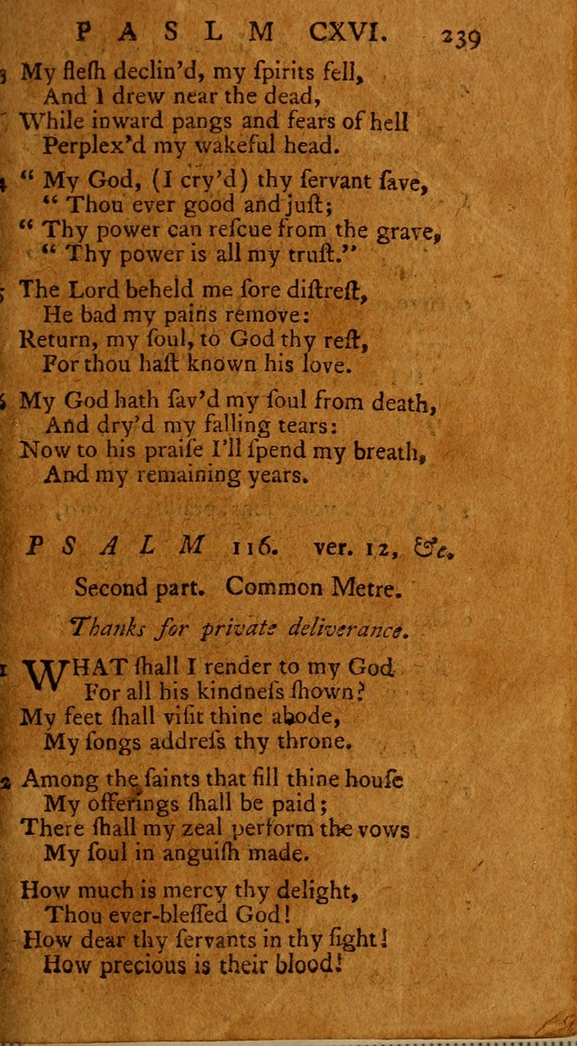 Psalms, carefully suited to the Christian worship in the United States of America: being an improvement of the old version of the Psalms of David ; allowed by the reverend Synod of New York and Philad page 241