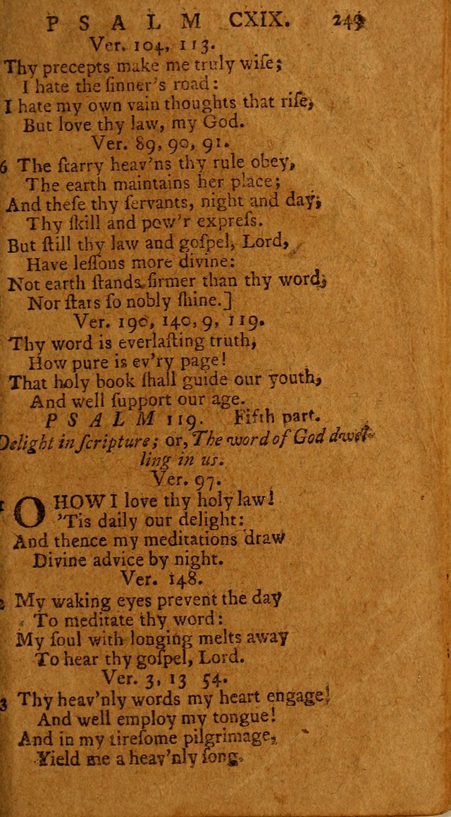 Psalms, carefully suited to the Christian worship in the United States of America: being an improvement of the old version of the Psalms of David ; allowed by the reverend Synod of New York and Philad page 251