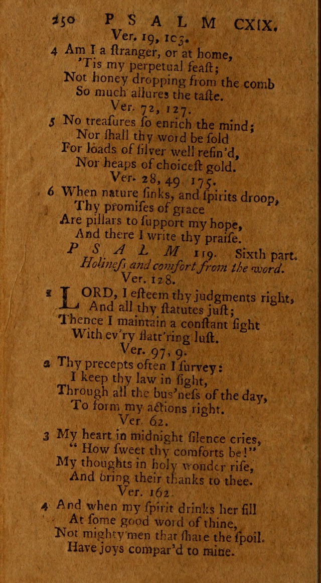 Psalms, carefully suited to the Christian worship in the United States of America: being an improvement of the old version of the Psalms of David ; allowed by the reverend Synod of New York and Philad page 252