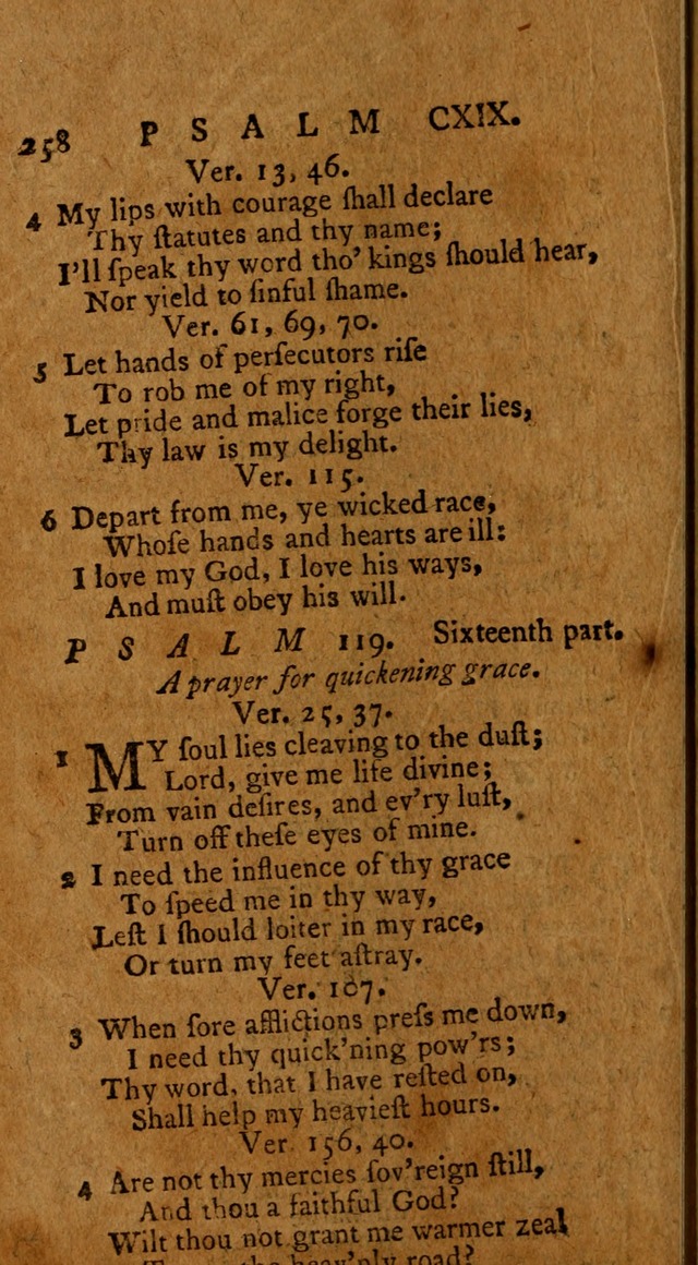 Psalms, carefully suited to the Christian worship in the United States of America: being an improvement of the old version of the Psalms of David ; allowed by the reverend Synod of New York and Philad page 260