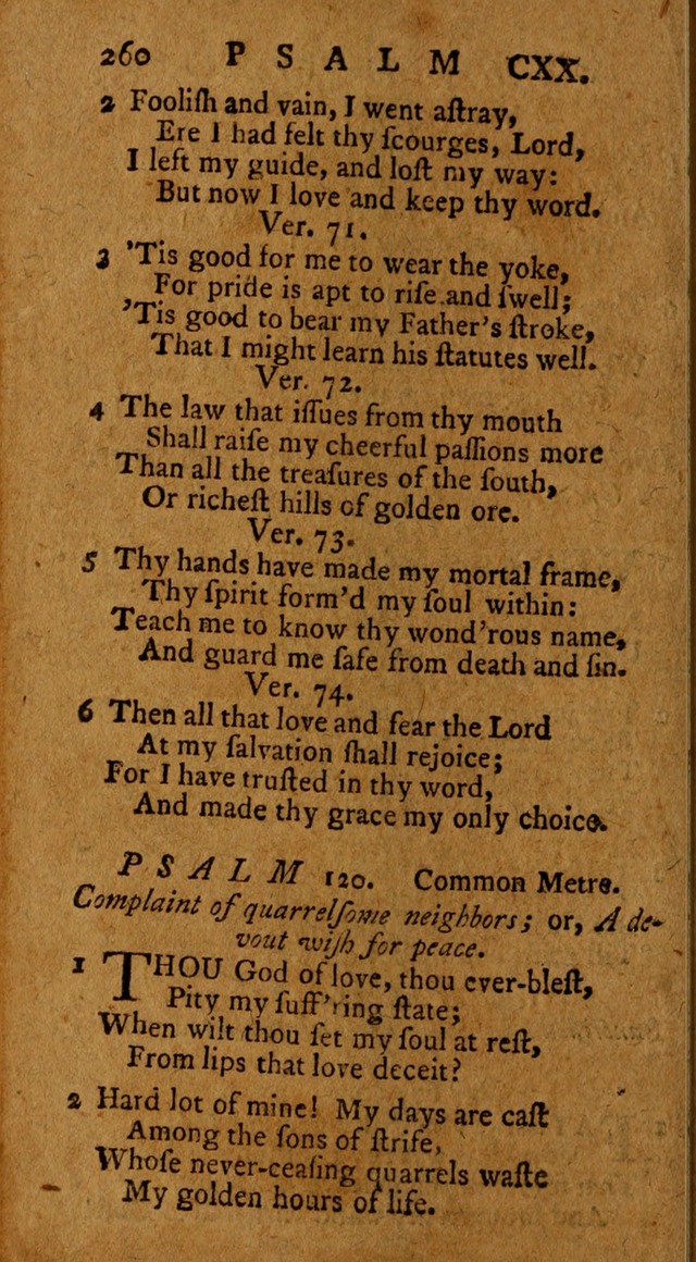 Psalms, carefully suited to the Christian worship in the United States of America: being an improvement of the old version of the Psalms of David ; allowed by the reverend Synod of New York and Philad page 262