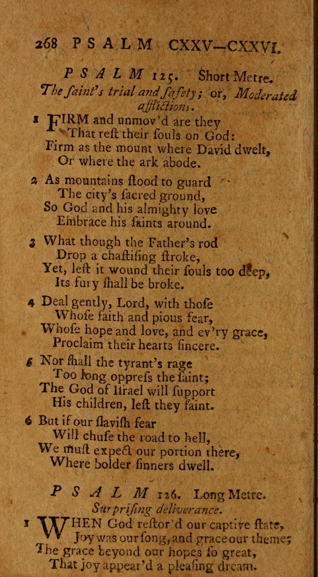 Psalms, carefully suited to the Christian worship in the United States of America: being an improvement of the old version of the Psalms of David ; allowed by the reverend Synod of New York and Philad page 270