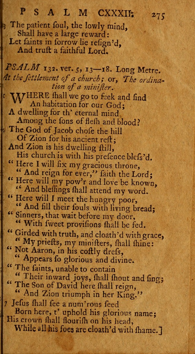 Psalms, carefully suited to the Christian worship in the United States of America: being an improvement of the old version of the Psalms of David ; allowed by the reverend Synod of New York and Philad page 277