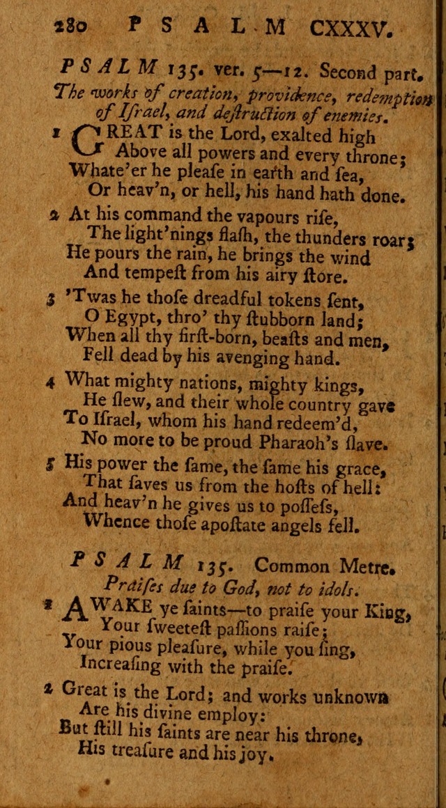 Psalms, carefully suited to the Christian worship in the United States of America: being an improvement of the old version of the Psalms of David ; allowed by the reverend Synod of New York and Philad page 282