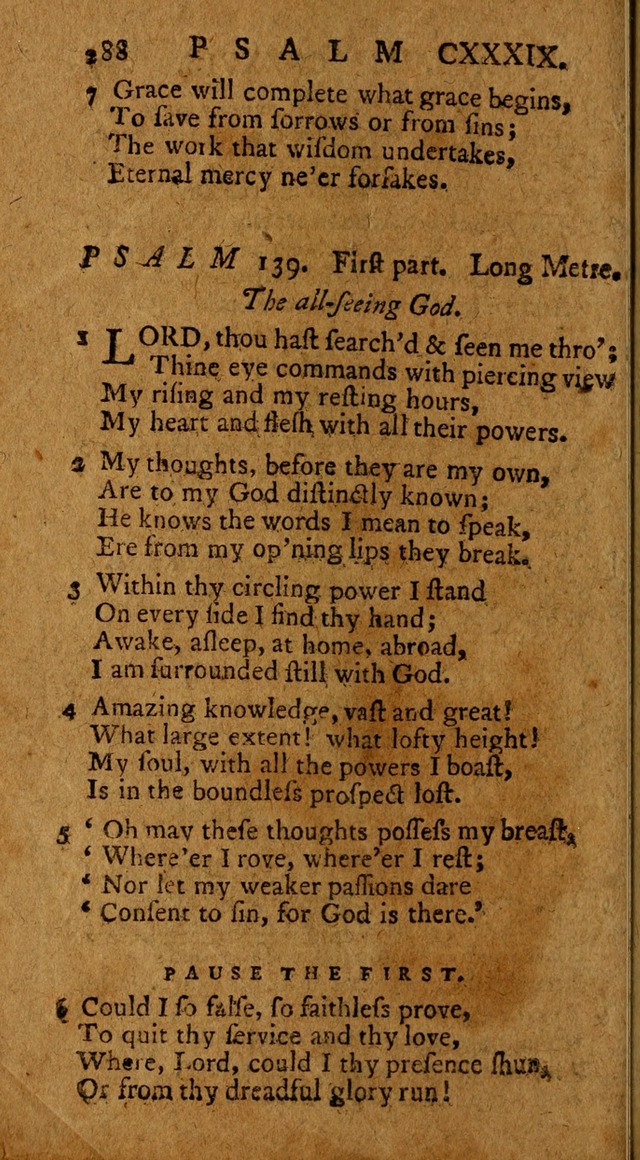 Psalms, carefully suited to the Christian worship in the United States of America: being an improvement of the old version of the Psalms of David ; allowed by the reverend Synod of New York and Philad page 290