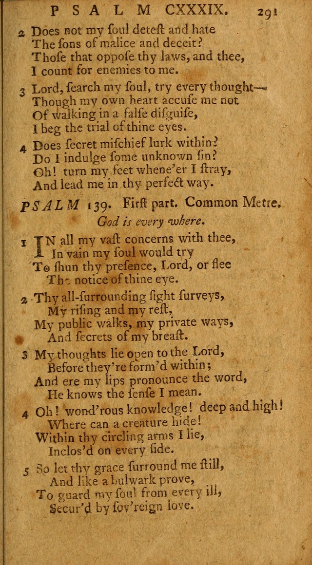 Psalms, carefully suited to the Christian worship in the United States of America: being an improvement of the old version of the Psalms of David ; allowed by the reverend Synod of New York and Philad page 293