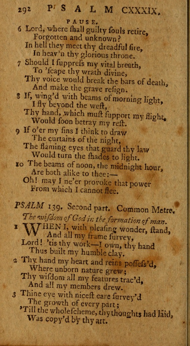 Psalms, carefully suited to the Christian worship in the United States of America: being an improvement of the old version of the Psalms of David ; allowed by the reverend Synod of New York and Philad page 294