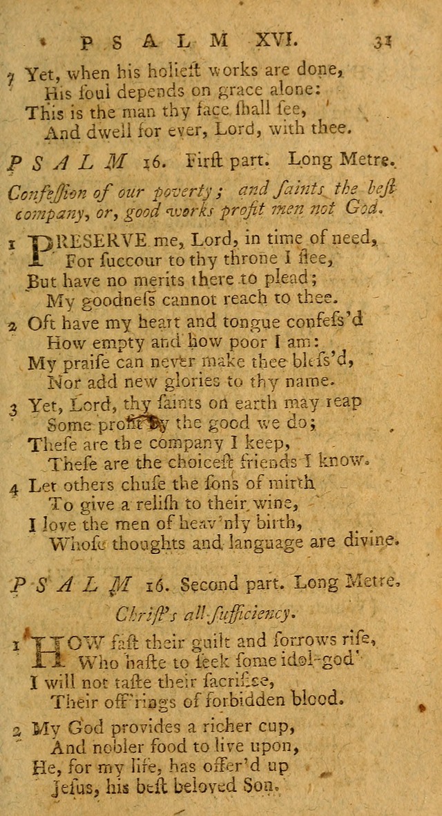 Psalms, carefully suited to the Christian worship in the United States of America: being an improvement of the old version of the Psalms of David ; allowed by the reverend Synod of New York and Philad page 31