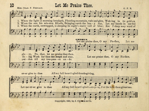 Pure Delight: a collection of Songs and Services for Sunday Schools page 10