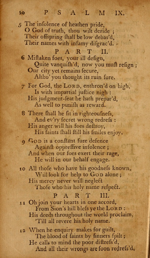 The Psalms of David: with hymns and spiritual songs: also, the catechism, confession of faith, and liturgy of the Reformed Church in the Netherlands page 10