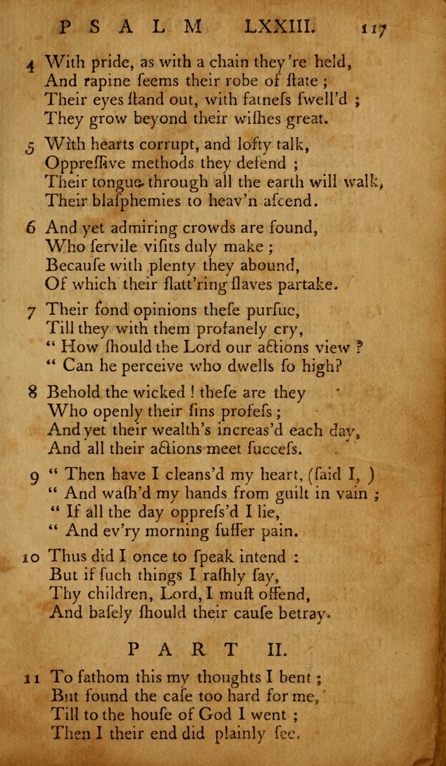 The Psalms of David: with hymns and spiritual songs: also, the catechism, confession of faith, and liturgy of the Reformed Church in the Netherlands page 117