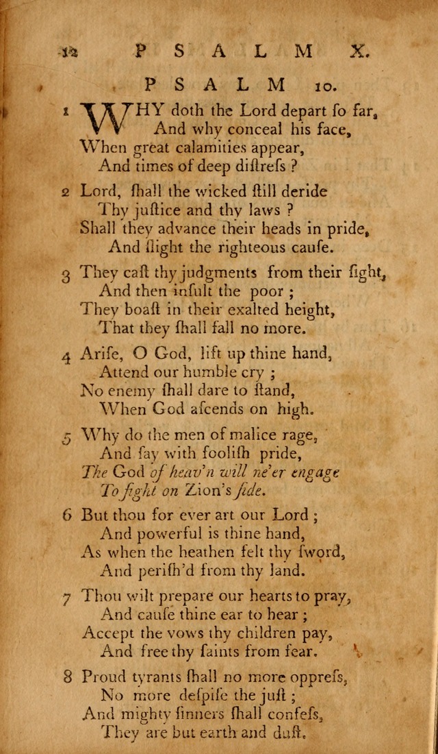 The Psalms of David: with hymns and spiritual songs: also, the catechism, confession of faith, and liturgy of the Reformed Church in the Netherlands page 12