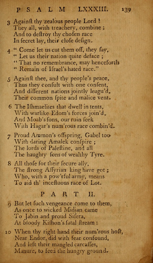 The Psalms of David: with hymns and spiritual songs: also, the catechism, confession of faith, and liturgy of the Reformed Church in the Netherlands page 139