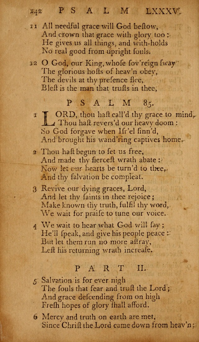 The Psalms of David: with hymns and spiritual songs: also, the catechism, confession of faith, and liturgy of the Reformed Church in the Netherlands page 142