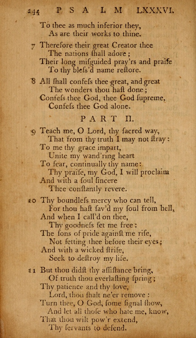 The Psalms of David: with hymns and spiritual songs: also, the catechism, confession of faith, and liturgy of the Reformed Church in the Netherlands page 144