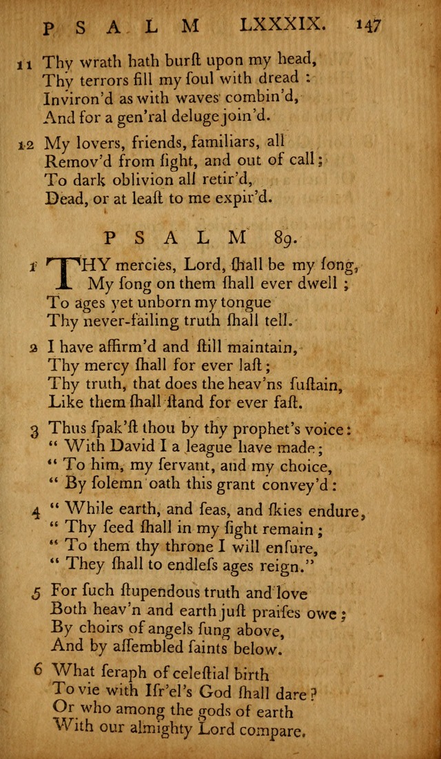 The Psalms of David: with hymns and spiritual songs: also, the catechism, confession of faith, and liturgy of the Reformed Church in the Netherlands page 147