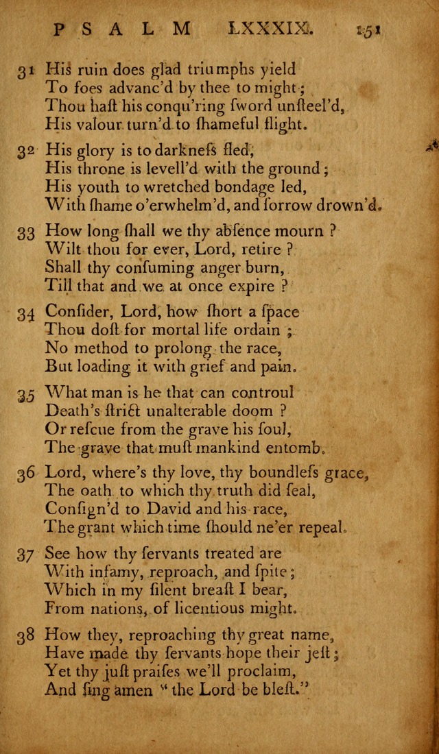 The Psalms of David: with hymns and spiritual songs: also, the catechism, confession of faith, and liturgy of the Reformed Church in the Netherlands page 151