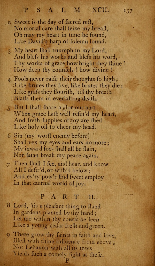 The Psalms of David: with hymns and spiritual songs: also, the catechism, confession of faith, and liturgy of the Reformed Church in the Netherlands page 157