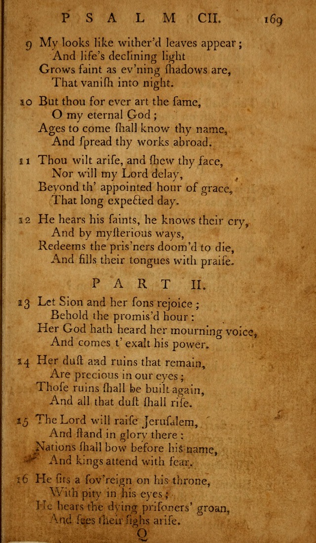 The Psalms of David: with hymns and spiritual songs: also, the catechism, confession of faith, and liturgy of the Reformed Church in the Netherlands page 169