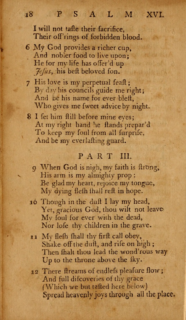 The Psalms of David: with hymns and spiritual songs: also, the catechism, confession of faith, and liturgy of the Reformed Church in the Netherlands page 18