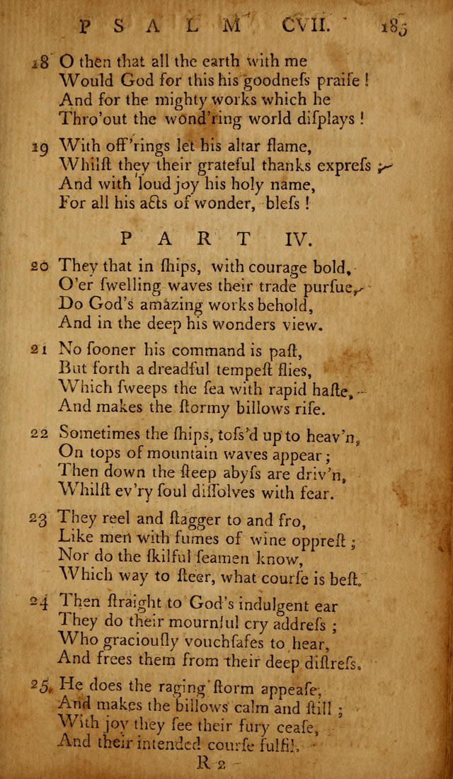 The Psalms of David: with hymns and spiritual songs: also, the catechism, confession of faith, and liturgy of the Reformed Church in the Netherlands page 185