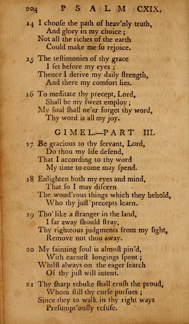 The Psalms of David: with hymns and spiritual songs: also, the catechism, confession of faith, and liturgy of the Reformed Church in the Netherlands page 204
