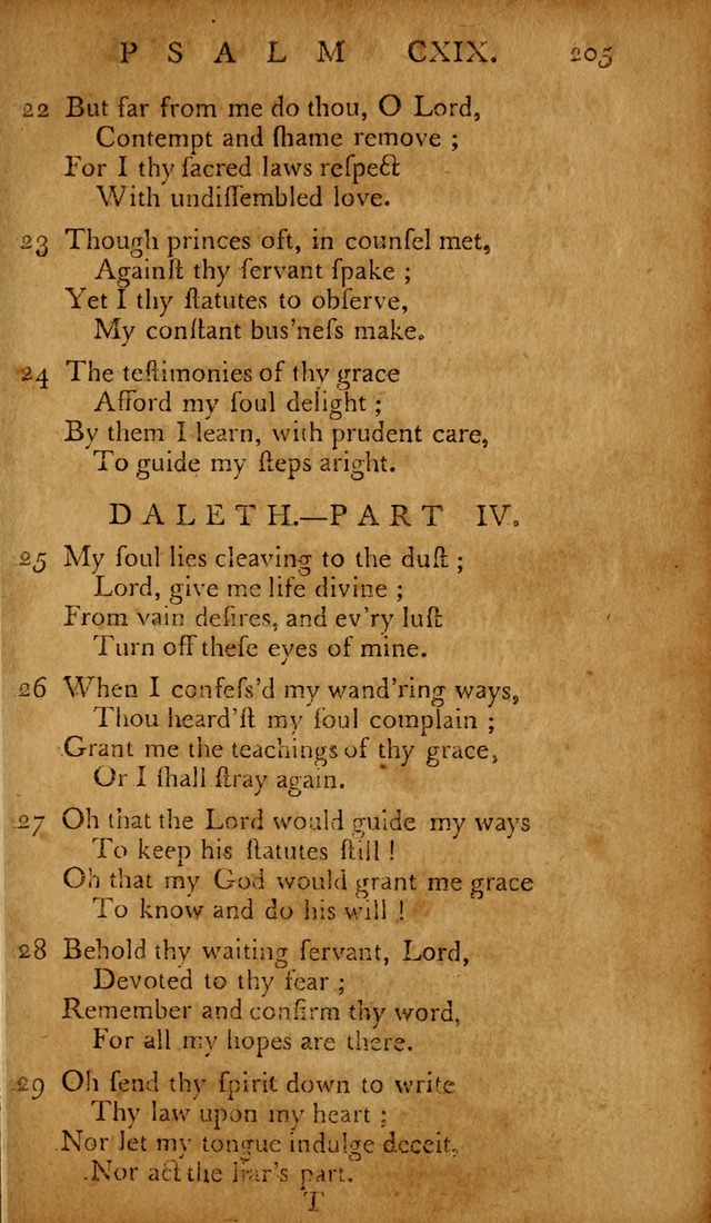 The Psalms of David: with hymns and spiritual songs: also, the catechism, confession of faith, and liturgy of the Reformed Church in the Netherlands page 205