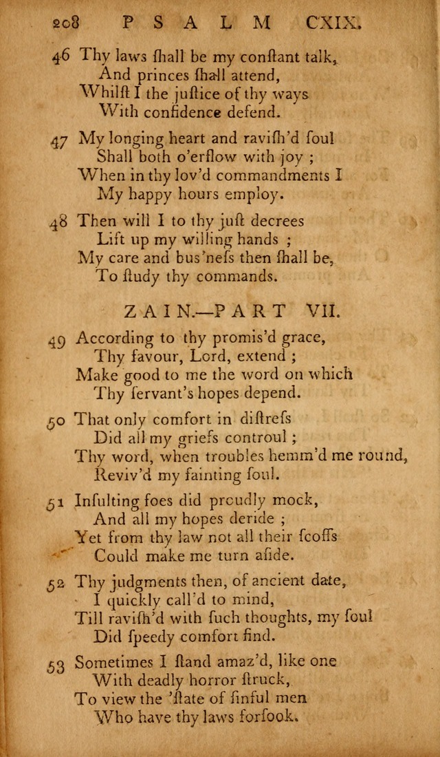 The Psalms of David: with hymns and spiritual songs: also, the catechism, confession of faith, and liturgy of the Reformed Church in the Netherlands page 208