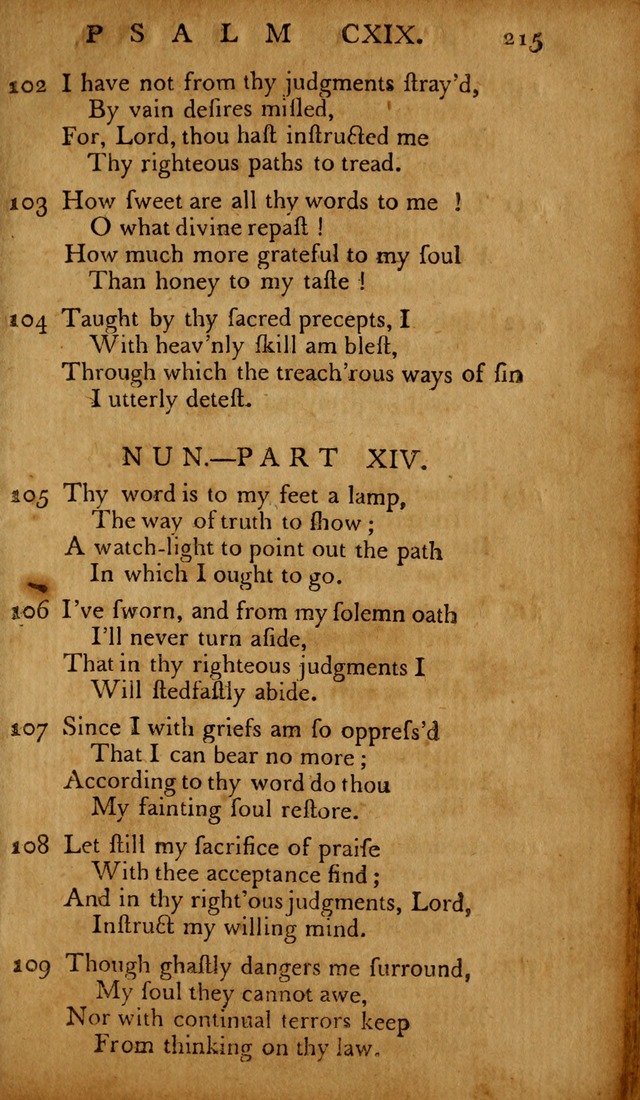 The Psalms of David: with hymns and spiritual songs: also, the catechism, confession of faith, and liturgy of the Reformed Church in the Netherlands page 215