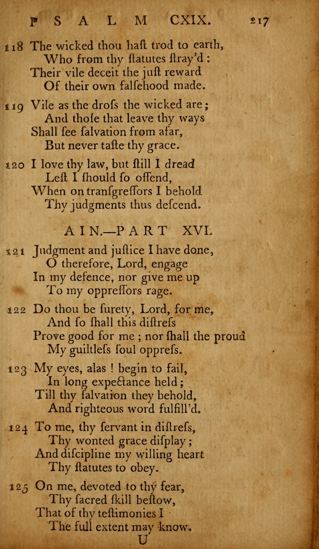 The Psalms of David: with hymns and spiritual songs: also, the catechism, confession of faith, and liturgy of the Reformed Church in the Netherlands page 217