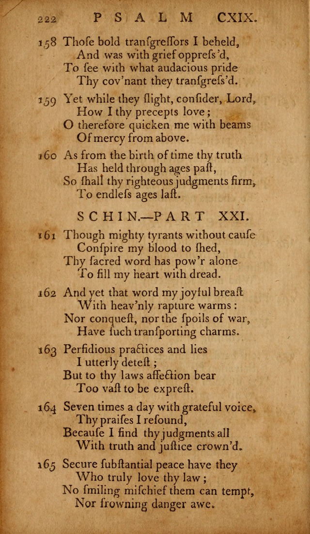 The Psalms of David: with hymns and spiritual songs: also, the catechism, confession of faith, and liturgy of the Reformed Church in the Netherlands page 222