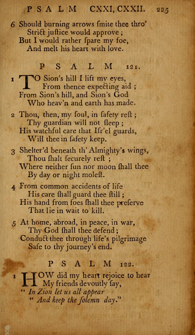 The Psalms of David: with hymns and spiritual songs: also, the catechism, confession of faith, and liturgy of the Reformed Church in the Netherlands page 225