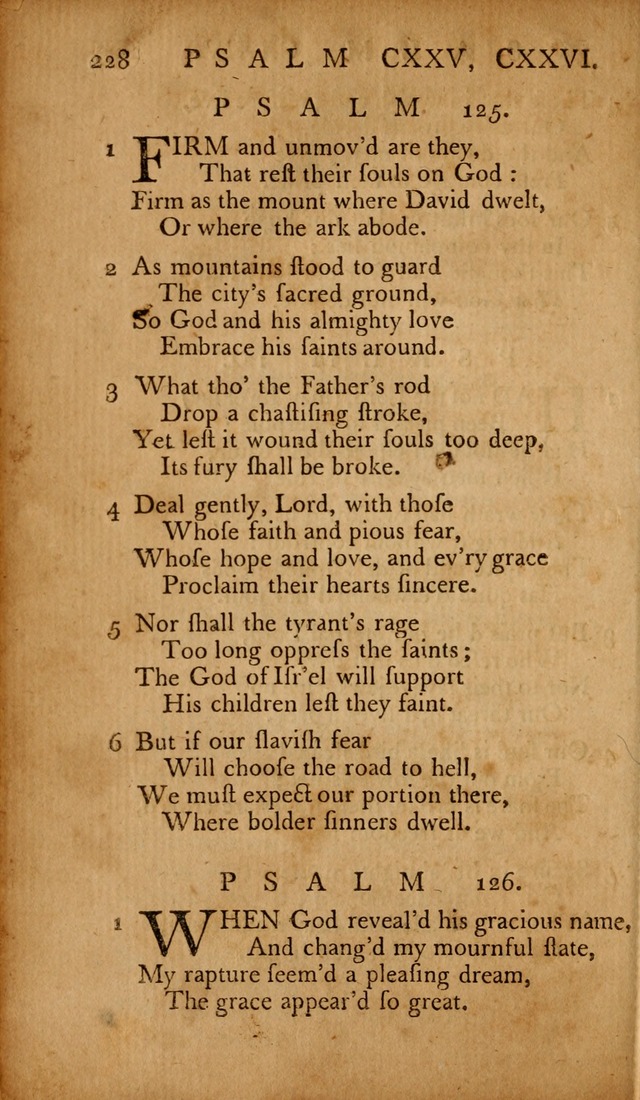 The Psalms of David: with hymns and spiritual songs: also, the catechism, confession of faith, and liturgy of the Reformed Church in the Netherlands page 228