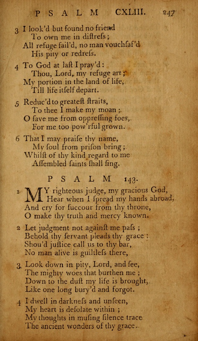 The Psalms of David: with hymns and spiritual songs: also, the catechism, confession of faith, and liturgy of the Reformed Church in the Netherlands page 247