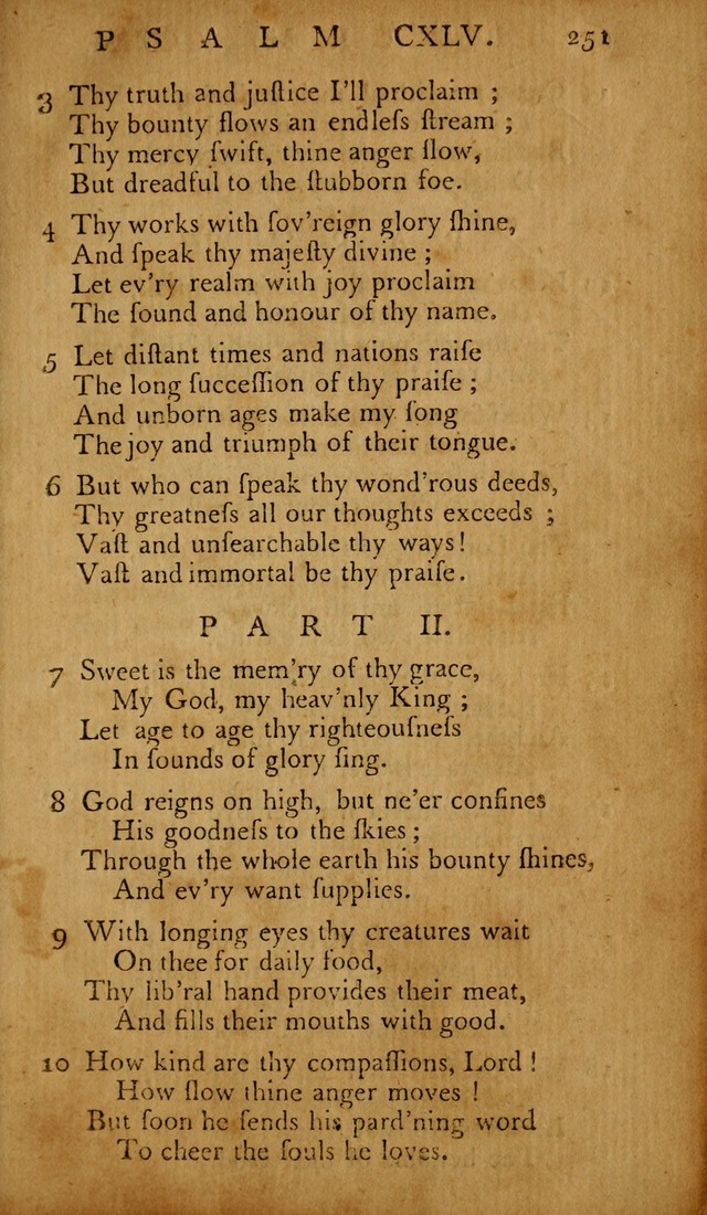 The Psalms of David: with hymns and spiritual songs: also, the catechism, confession of faith, and liturgy of the Reformed Church in the Netherlands page 251