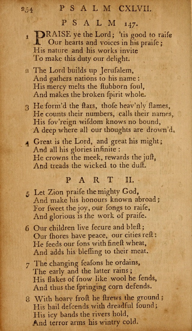 The Psalms of David: with hymns and spiritual songs: also, the catechism, confession of faith, and liturgy of the Reformed Church in the Netherlands page 254