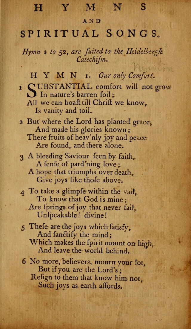 The Psalms of David: with hymns and spiritual songs: also, the catechism, confession of faith, and liturgy of the Reformed Church in the Netherlands page 259