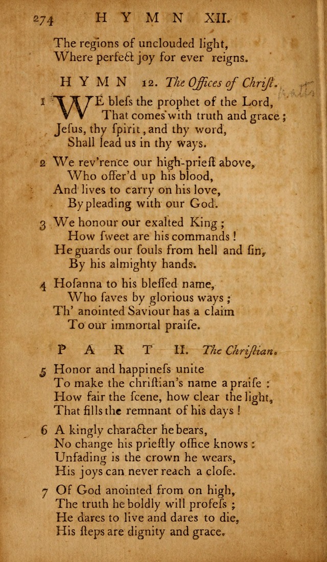 The Psalms of David: with hymns and spiritual songs: also, the catechism, confession of faith, and liturgy of the Reformed Church in the Netherlands page 274