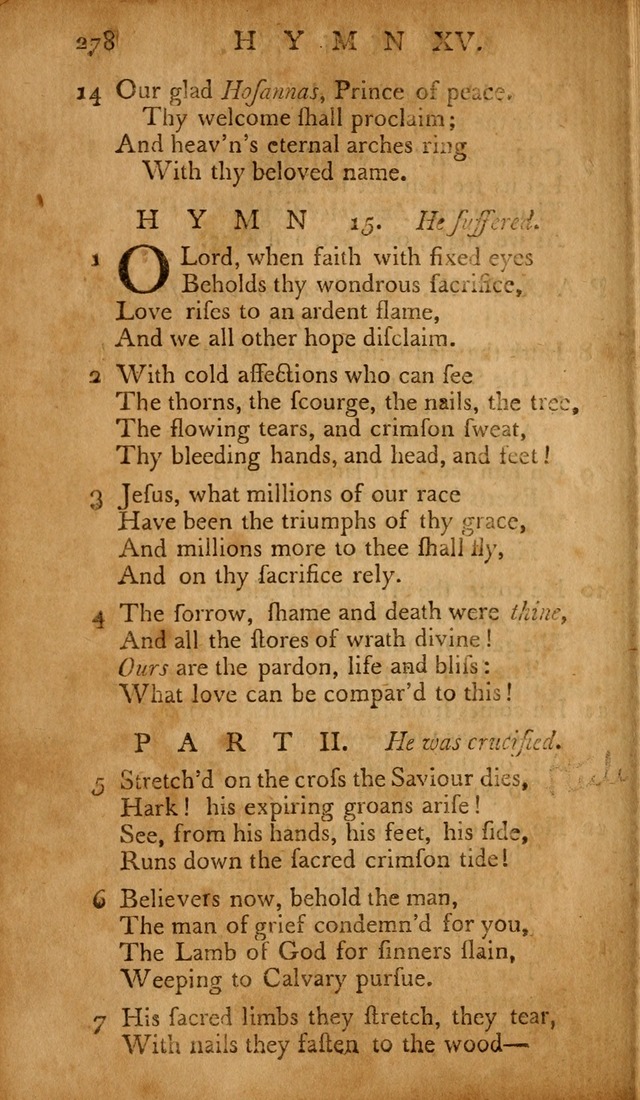 The Psalms of David: with hymns and spiritual songs: also, the catechism, confession of faith, and liturgy of the Reformed Church in the Netherlands page 278
