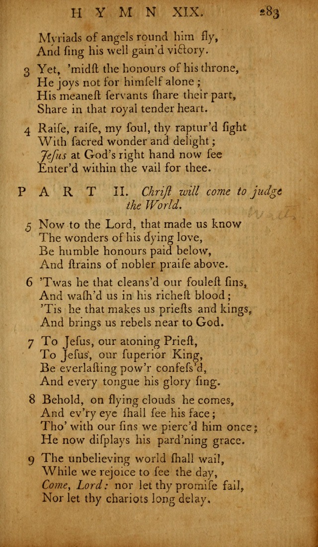 The Psalms of David: with hymns and spiritual songs: also, the catechism, confession of faith, and liturgy of the Reformed Church in the Netherlands page 283