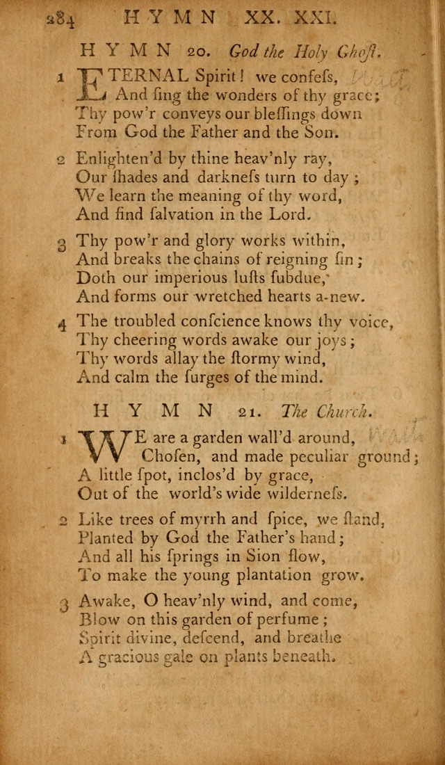 The Psalms of David: with hymns and spiritual songs: also, the catechism, confession of faith, and liturgy of the Reformed Church in the Netherlands page 284