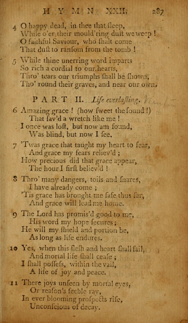 The Psalms of David: with hymns and spiritual songs: also, the catechism, confession of faith, and liturgy of the Reformed Church in the Netherlands page 287