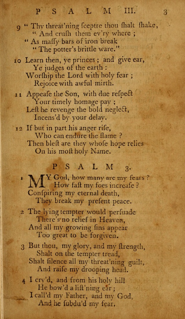 The Psalms of David: with hymns and spiritual songs: also, the catechism, confession of faith, and liturgy of the Reformed Church in the Netherlands page 3