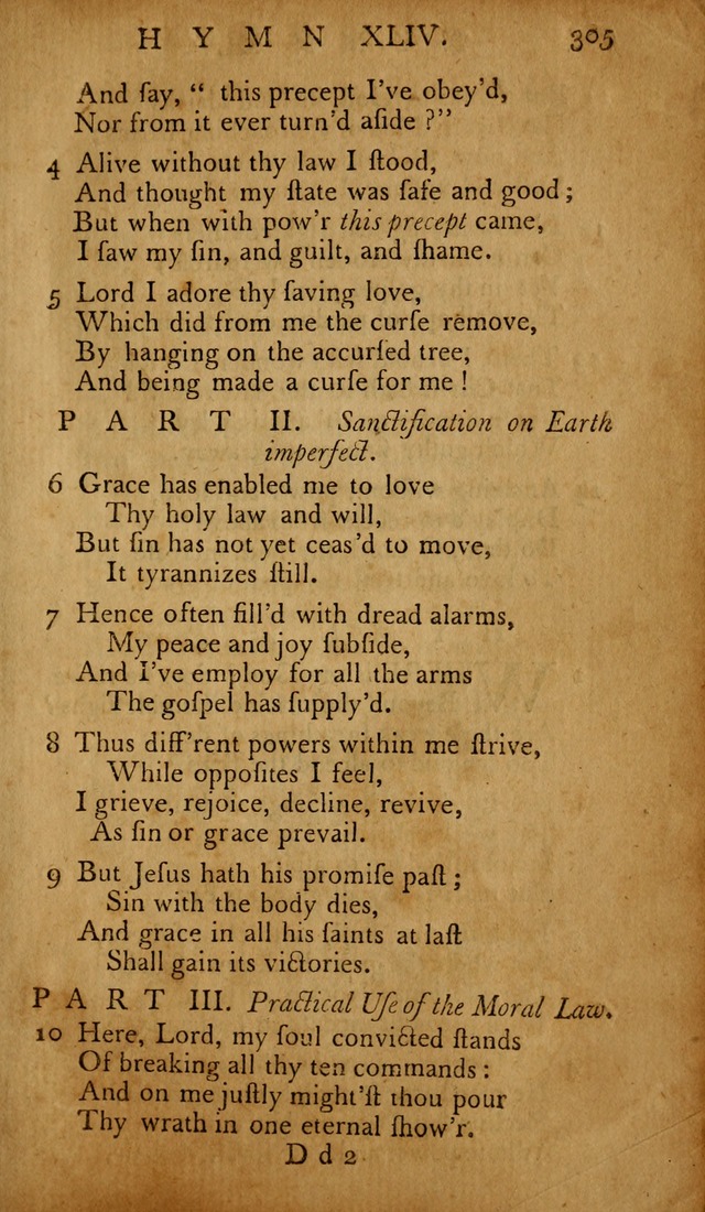 The Psalms of David: with hymns and spiritual songs: also, the catechism, confession of faith, and liturgy of the Reformed Church in the Netherlands page 305