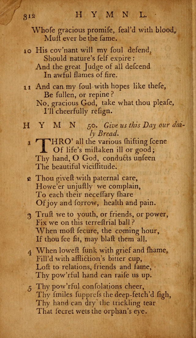 The Psalms of David: with hymns and spiritual songs: also, the catechism, confession of faith, and liturgy of the Reformed Church in the Netherlands page 312