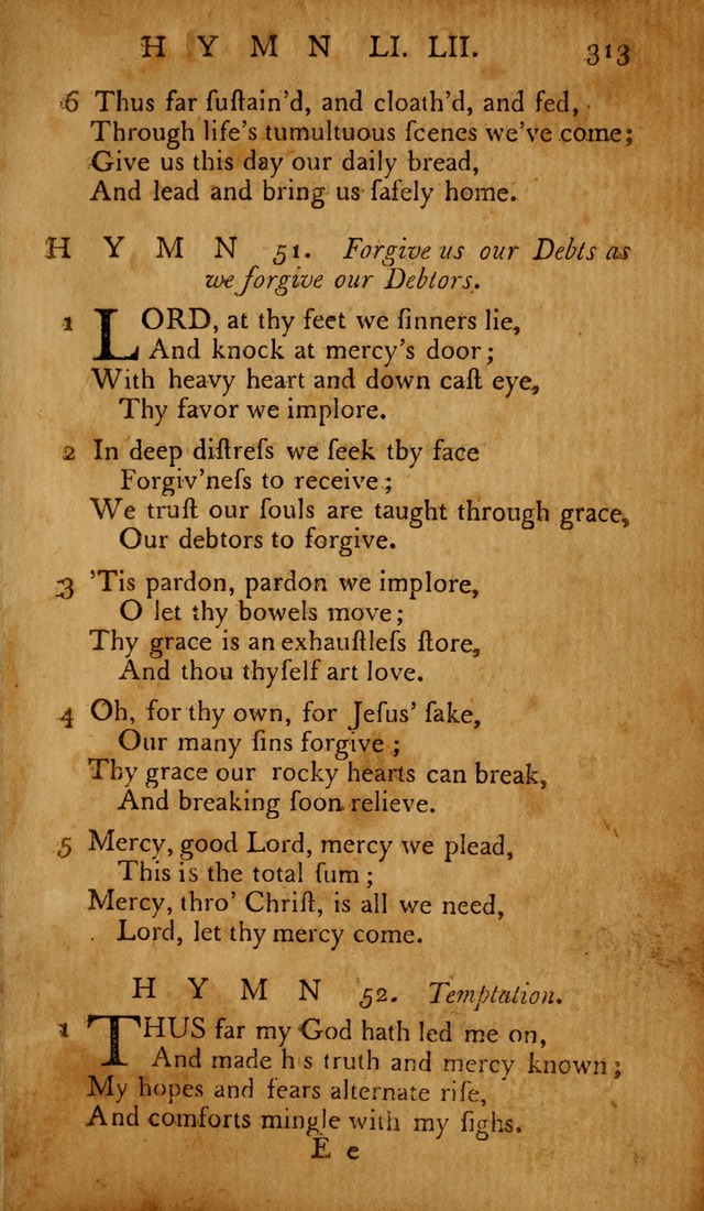 The Psalms of David: with hymns and spiritual songs: also, the catechism, confession of faith, and liturgy of the Reformed Church in the Netherlands page 313