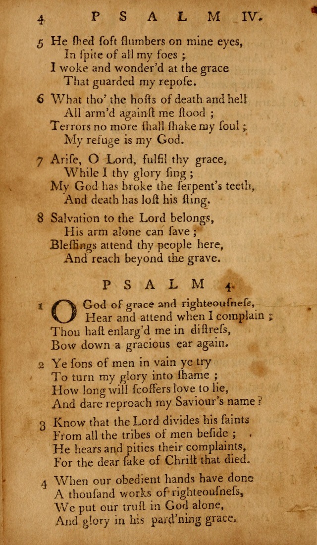 The Psalms of David: with hymns and spiritual songs: also, the catechism, confession of faith, and liturgy of the Reformed Church in the Netherlands page 4