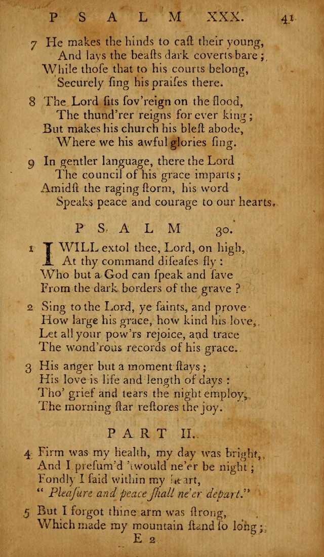 The Psalms of David: with hymns and spiritual songs: also, the catechism, confession of faith, and liturgy of the Reformed Church in the Netherlands page 41